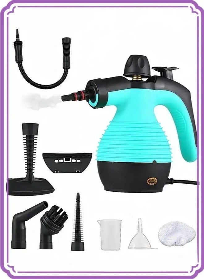 APEX Handheld Steam Cleaner for home, Steamer for Cleaning, Multipurpose Portable Steam Cleaners Use with Safety Lock and 10 Accessory Kit to Remove Grime, Grease, More, Save Time and Effort Yellow - Image 1