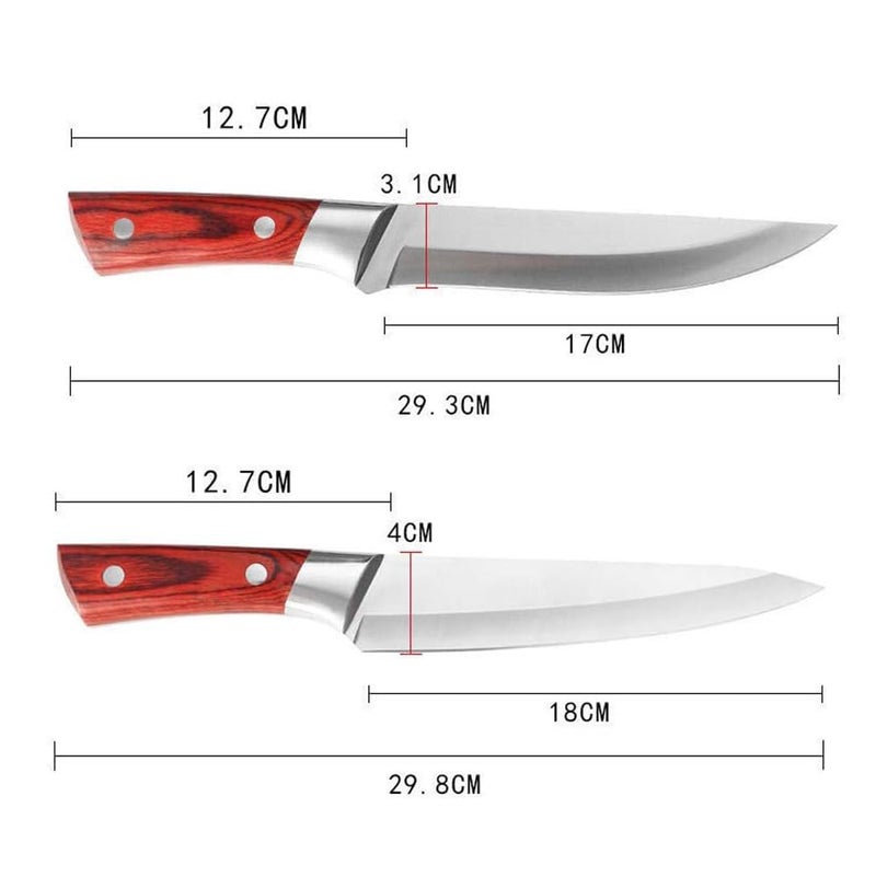 Captoola 67 Inch Professional Boning Fillet Knife RazorSharp Fish and Meat Cutting Knife Japanese Chef Knife with Knife Sharpener StickSet of 3 - Image 2