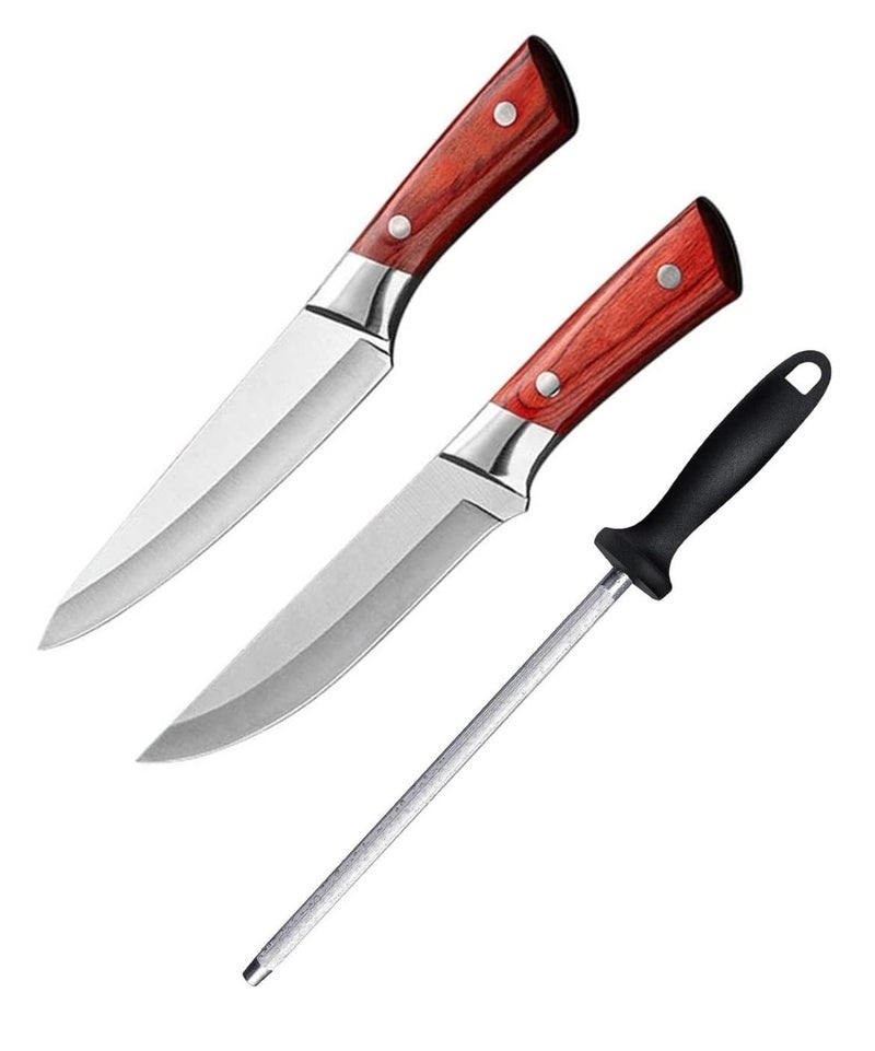 Captoola 67 Inch Professional Boning Fillet Knife RazorSharp Fish and Meat Cutting Knife Japanese Chef Knife with Knife Sharpener StickSet of 3 - Image 1