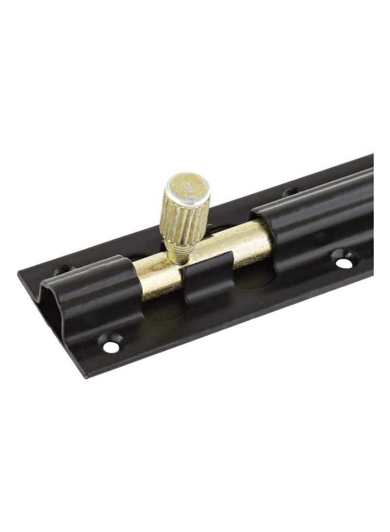 KNP KNP Tower Bolt Black is a durable and secure locking solution designed for doors, gates, cabinets, and windows. - Image 2