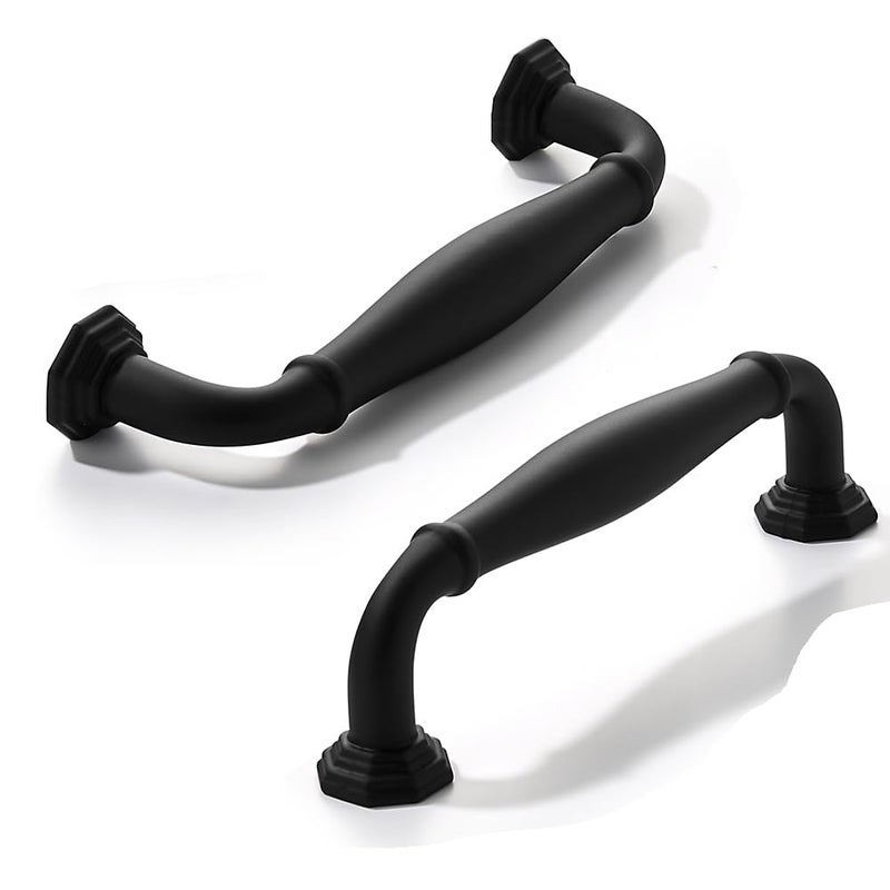 CABDM 10 Pack 312 Inch Hole Center Matte Black Heavy Duty Solid Cabinet pulls Ideal for Dressers Bathroom cabinets and Kitchens cabinets - Image 2