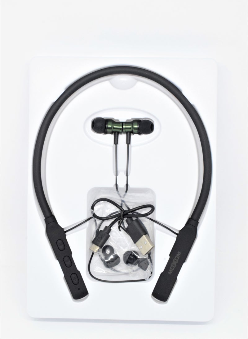 MOXOM Level U Wireless Bluetooth Neck Headsets Collar Noise Cancelling Headphone - Image 2