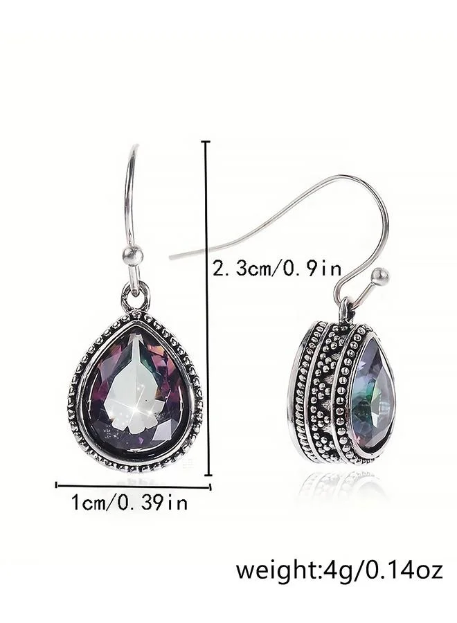 تايك تو Take Two Fake Crystal Embellished Earrings
