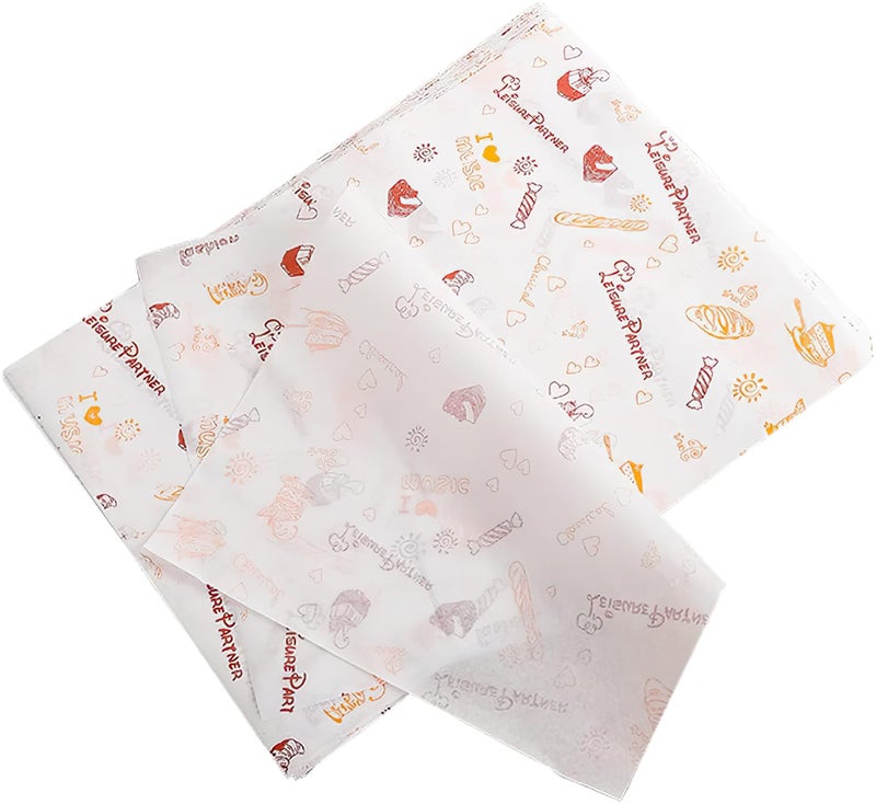 La Llareta 100 Sheets Deli Paper, 14 * 10 inch Sandwich Wrapping Paper, Food Wrapping Paper, for Breads, French Fries, Sandwiches, Burgers, Hot Dogs - Image 1