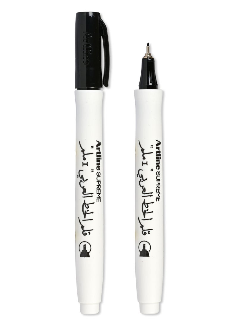 Artline Artline 12 Pieces EPF-241AB Arabic Supreme Caligraphy Pen, Line 1.0mm, Color:Black-ARFPEPF-241ABK  - Image 3