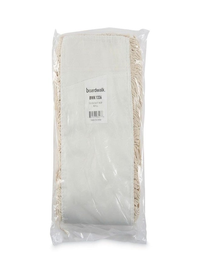 boardwalk Unisan Boardwalk BWK1336 Industrial Dust Mop Head, Hygrade Cotton, 36w x 5d, White - Image 5