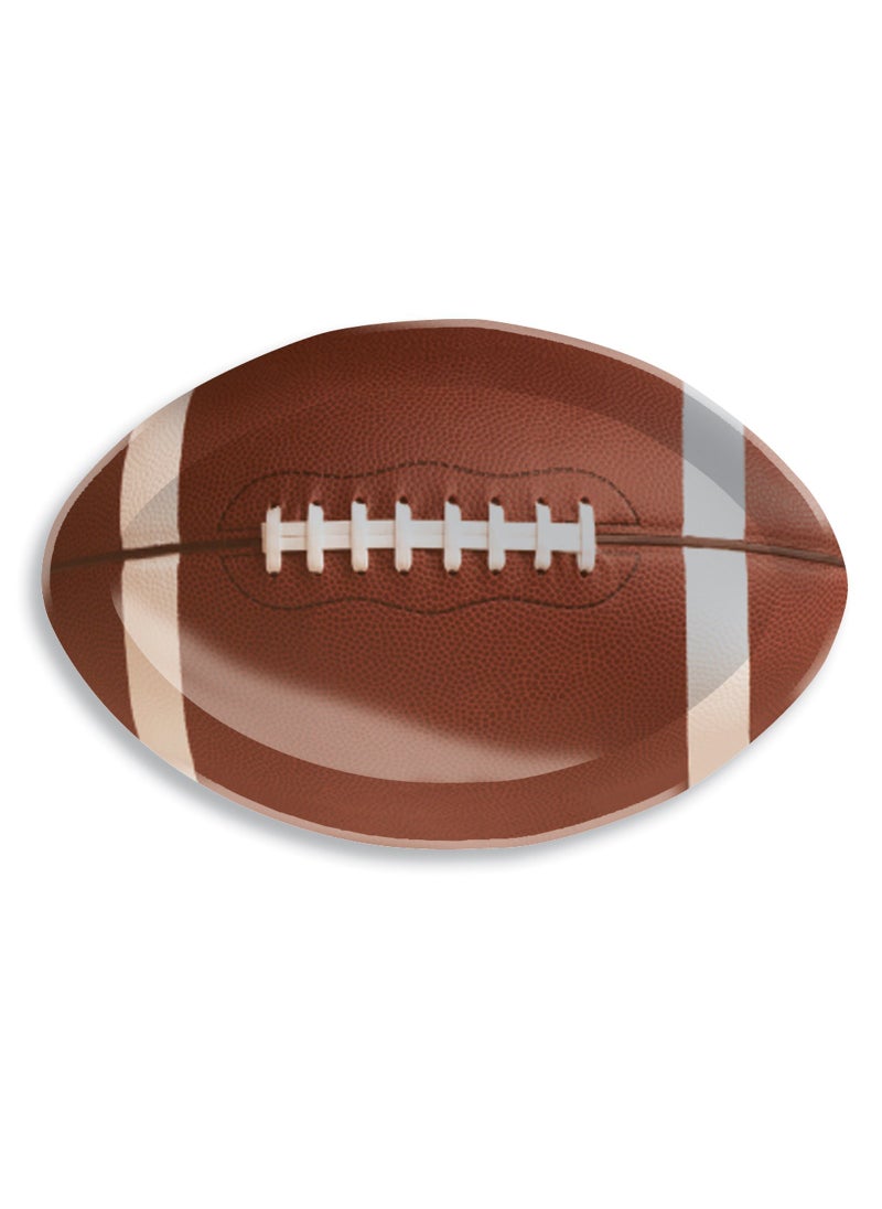CREATIVE CONVERTING Creative Converting Football Shaped Plastic Tray 17 Brown 