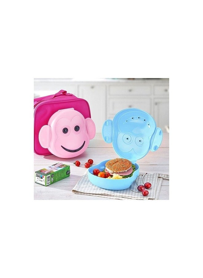 QLUX - Q-LuxFunny Monkey Lunch Box, Assorted, L615 - Image 1