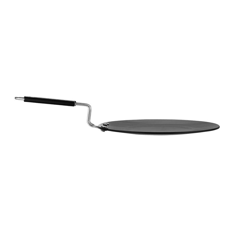 Chakmak Tawa Induction Base | Hard Anodised Cookware Induction Base Roti Tawa | 250mm | Black | 25cm | Cool Handles | Wide Base | Hand Washable - Image 5