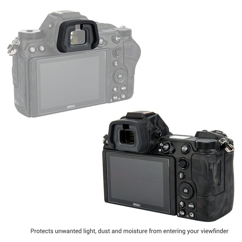 JJC 2 Pack DK-29 Eyepiece Eyecup for Nikon Z7 II Z7 Z6 III Z6 II Z6 Z5,Soft Silicone Extended Viewfinder Replace Nikon DK-29 Rubber Eye Cup - Image 5