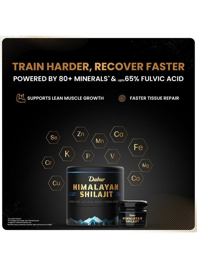Dabur Himalayan Shilajit Resin - 15g | 100% Pure Shilajit | Boosts Stamina And Energy | Builds Immunity - Image 3