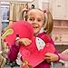 Ditucu Cute Dragon Fruit Dinosaur Stuffed Animals Plush Toys Dolls Soft Dino Pitay Plushie Birthday Gifts for Kids Girls Boys Red 16 inch - Image 4