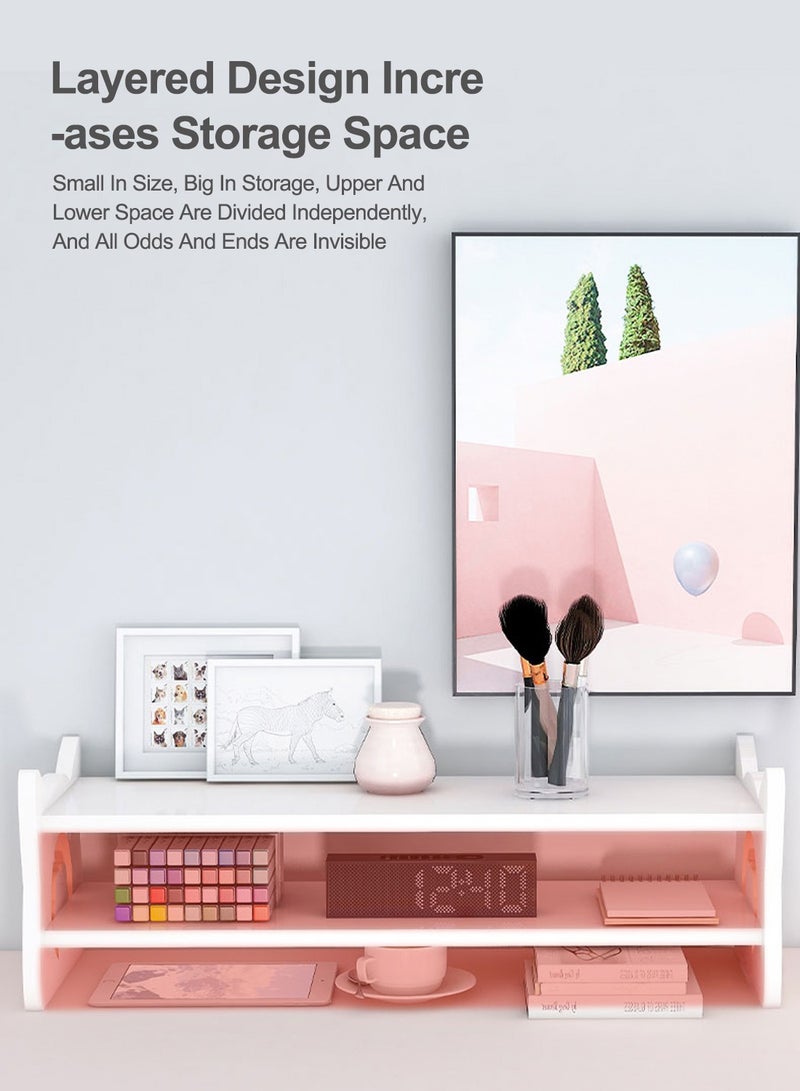 Kidle Desktop Organizer Monitor Stand Office Heightened Base Neck Protection Shelf Desktop Computer Booster Stand - Image 3