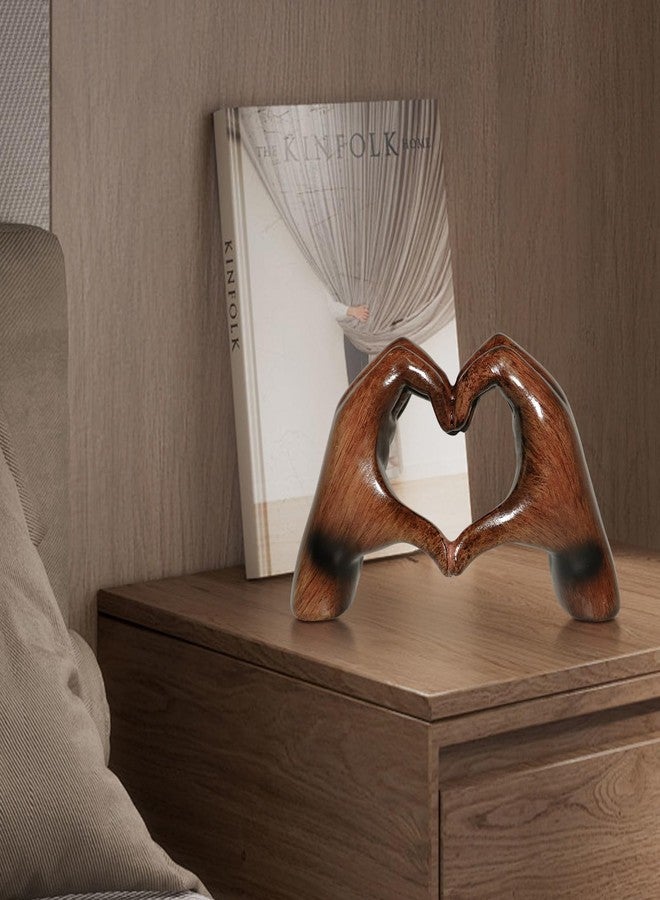 Toparad Heart Hands Sculpture Aesthetic Decor, Love Hands Heart Statue Decoration for Living Room Table Office Bedroom Bookshelf, Unique Birthday Idea for Girls Sisters Girlfriend Mom Teacher - Image 5