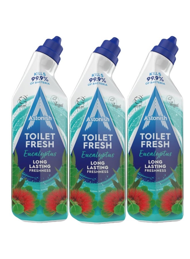 Astonish Toilet Fresh Cleaner Eucalyptus 750ml- Pack of 3 - Image 1