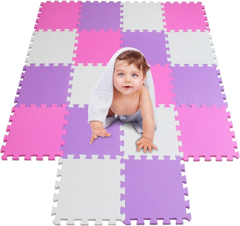 meiqicool Kid's Puzzle Exercise Play Mat with EVA Foam Interlocking Tiles 010311 - Image 1
