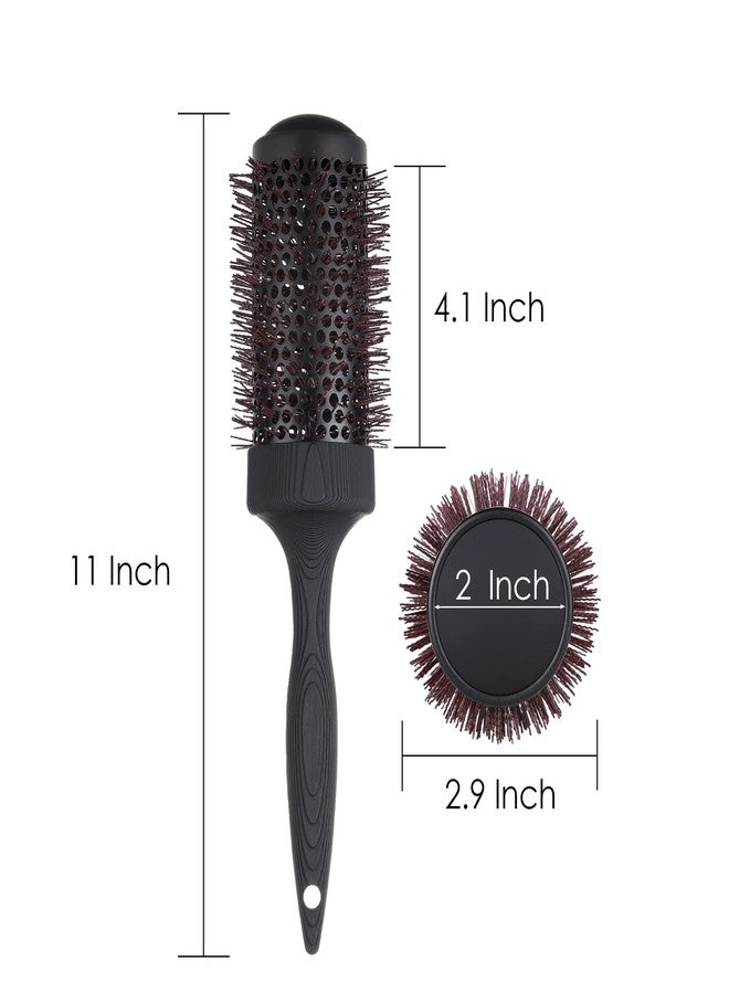 PERFEHAIR Large Ceramic Round Brush for Blow Drying, 2.9 Inch Ionic Thermal Barrel Hairbrush for Women Blowout, Styling, Curling, Smoothing, Straightening Medium to Long Wavy or Curly Hair - Image 2