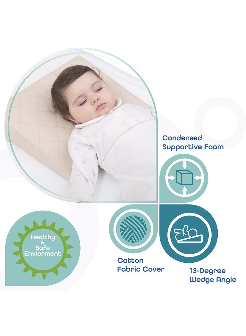 Moon Universal Crib Wedge Beige - 38x31x7 cm - Image 2