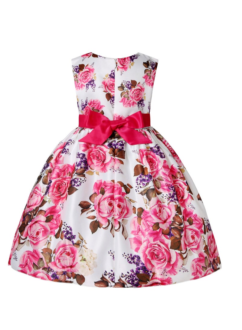 Loquat Fashion Girls Princess Dress Red - Image 2