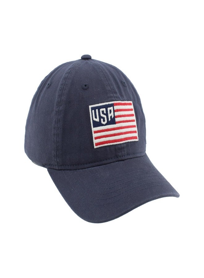 ZHATS U.S. Soccer Officially Licensed USMNT Adjustable Hat Independence Navy - Image 1