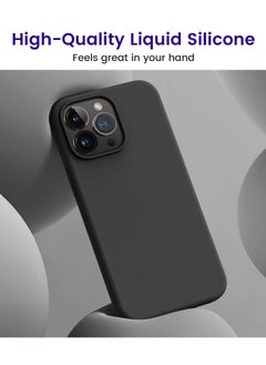 Houmt iPhone 15 Pro Case 6.1" Slim Liquid Silicone Soft Gel Rubber with 2X iPhone 15 Pro Screen Protector Shockproof Protective Phone Case Anti Scratch Microfiber Lining for Apple iPhone 15 Pro  - Image 2
