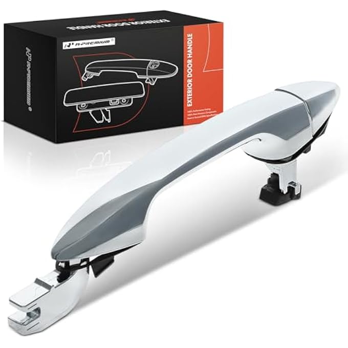 rayihni Rear Left Driver Side Exterior Door Handle Compatible With Honda Accord 20132017 Pilot 20152020 Chrome Replace 72643T2AC71 72683T2AC71 - Image 2