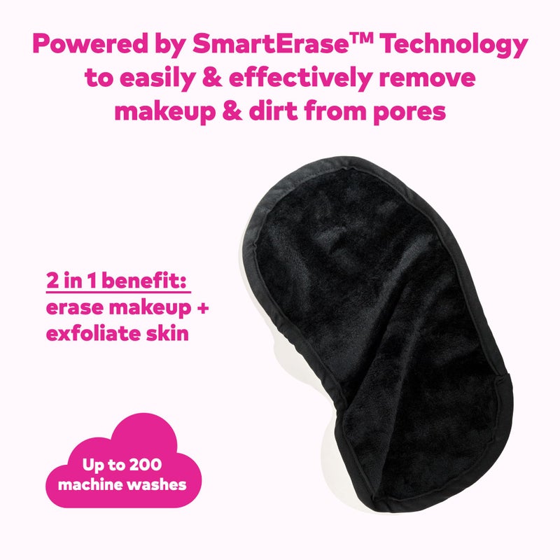 Makeup Eraser The Original MakeUp Eraser PRO, Effortlessly Remove All Makeup Using Only Water, Including Waterproof Mascara, Eyeliner, Foundation, Lipstick, Sunscreen,and More! Chic Black, 1ct. - Image 4