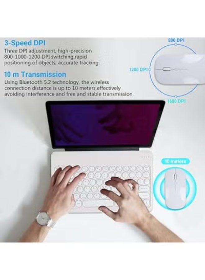 Original Bluetooth Keyboard & Mouse Combo for iPad – 9.72" Rechargeable Wireless Set with Type-C Charging, Perfect for On-The-Go Professionals - Image 3