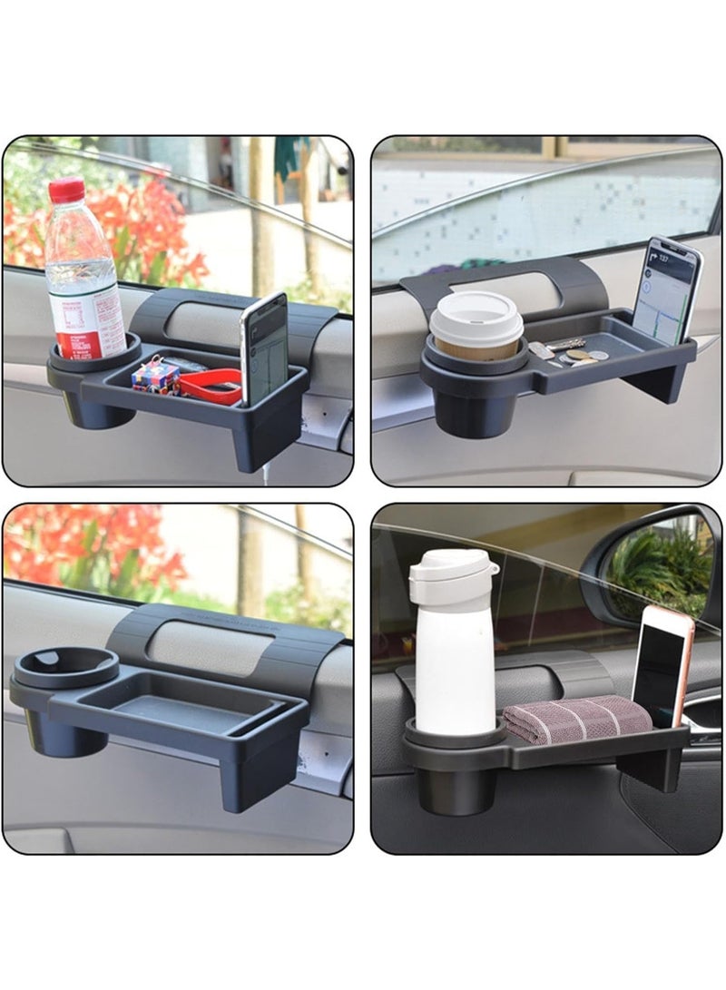 Universal Door-Side Car Window Hanging Tray Organizer with Cup & Phone Holder – Clip-On Car Storage Tray for Drinks, Snacks & Essentials – Space-Saving Car Accessory for All Vehicles - Image 3