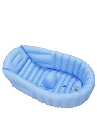 Infant Inflatable Tub, Portable Toddler Tub, Non-Slip Neonatal Tub, Baby Tub Seat, Built-in Air Pump Foldable Shower Tray Travel Tub (Blue) - pzsku/Z16DAE32C4A7153348D61Z/45/_/1722791217/20a8b2d8-d049-4dcf-9bbb-091a28682d82