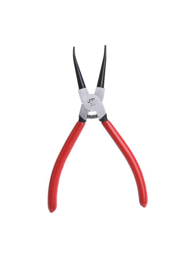 Jetechtool 7-Inch Snap Ring Pliers, Internal Circlip Pliers with Straight Jaw, Premium Chrome Vanadium Steel, Coil Spring, Red - SR-7A - Image 2