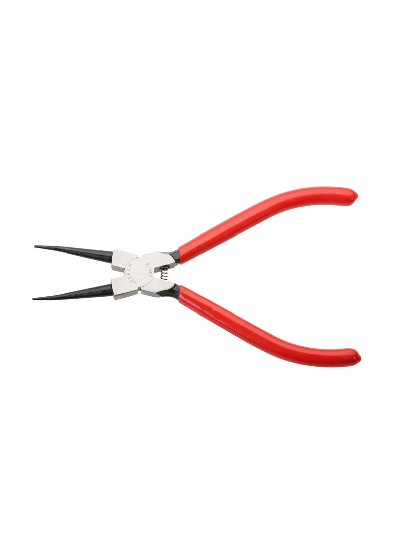 Jetechtool 7-Inch Snap Ring Pliers, Internal Circlip Pliers with Straight Jaw, Premium Chrome Vanadium Steel, Coil Spring, Red - SR-7A - Image 1
