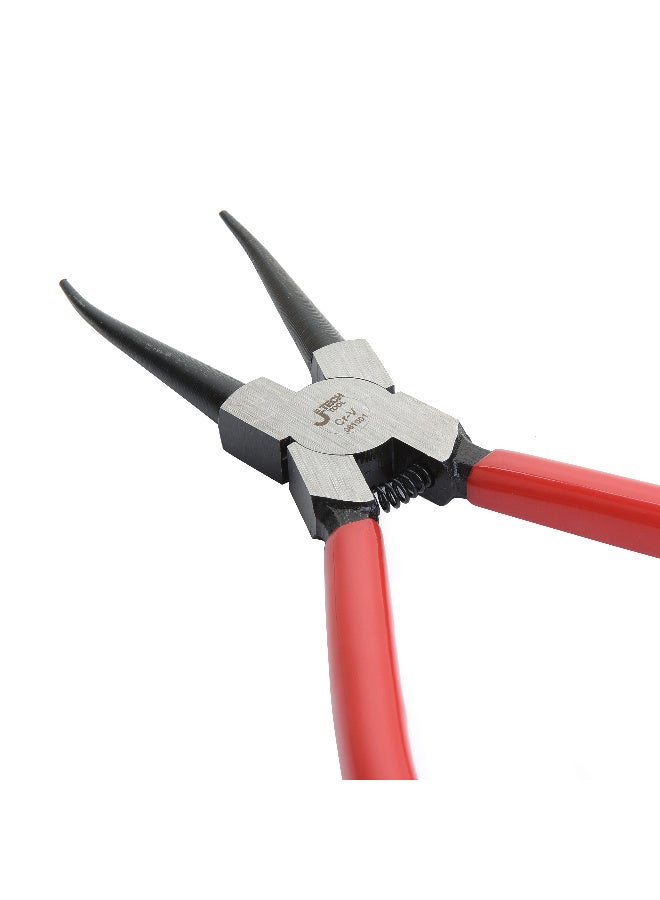 Jetechtool 7-Inch Snap Ring Pliers, Internal Circlip Pliers with Straight Jaw, Premium Chrome Vanadium Steel, Coil Spring, Red - SR-7A - Image 4