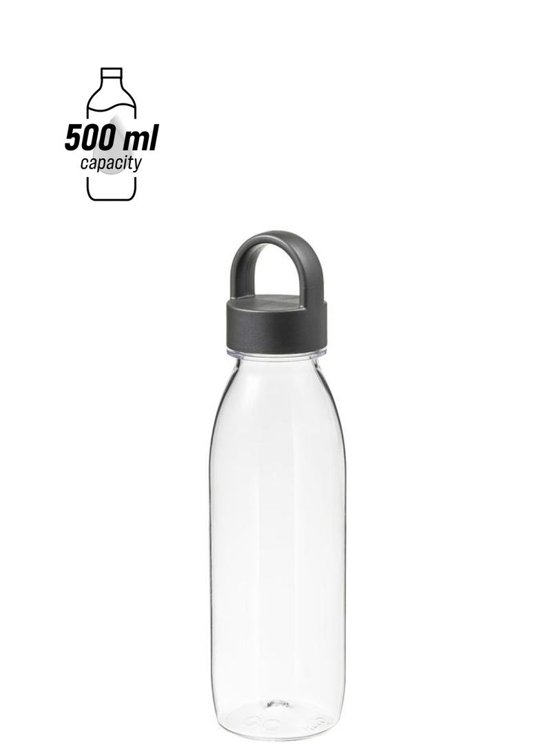 erorex Water bottle, dark grey, 0.5 l - Image 1