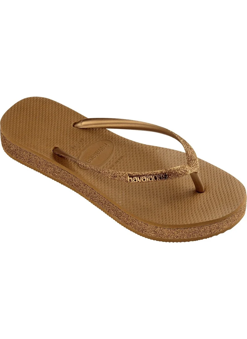 هافاياناس Bronze Women's Slippers Hav. Slim Flatform
