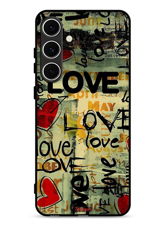 Tolwak Samsung Galaxy S24 FE 5G Protective Case Cover Love Tags - Image 1
