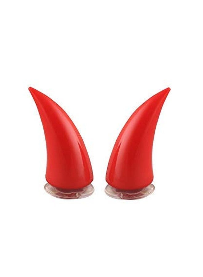 SELVIKE Devil's Helmet Horn with Suction Rubber Pad for All Bikes and Motorcycles (Pack of 2) (RED) - Image 3