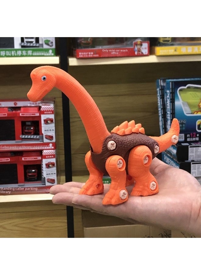 Generic - Children's Handmade DIY Dinosaur Screw Tyrannosaurus Raptors Pterosaurus 3-year-old Educational Cognitive Assembled Toy-Color:Junlong (the Joints Are Movable And Removable) And A Manual Screwdriver Is Provided - Image 1