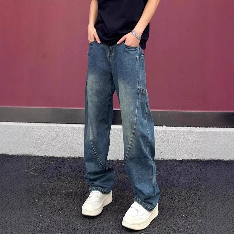 Unisex Casual Daily Denim Jeans - Image 4