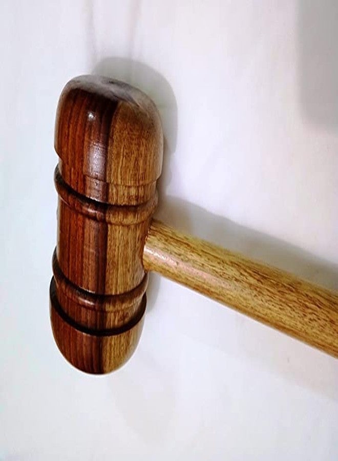 PERICO Cricket Bat Wooden Mallet Hammer | Wooden Bat Mallet for Knocking to Improve Bat - | Wooden Knocking Hammer Mallet Double SidedNatural Colour Pack of 1 - Image 3