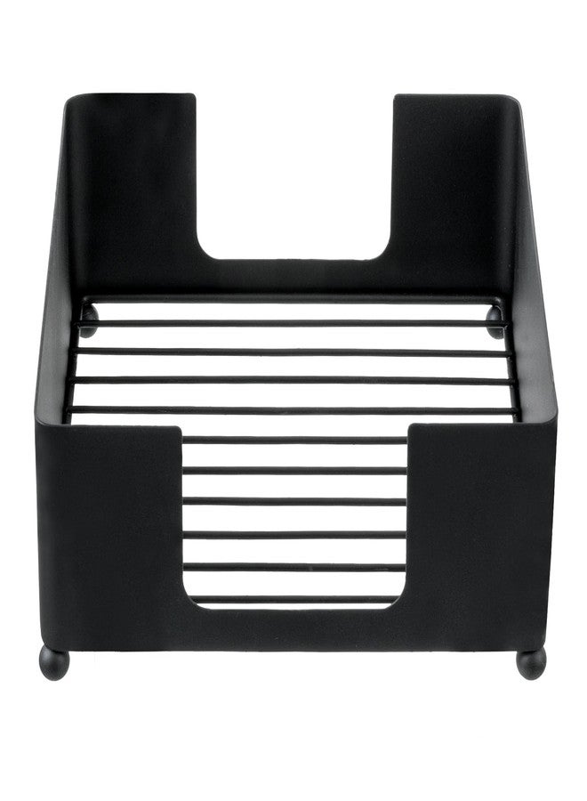 MyGift Modern Black Metal Square Napkin Holder – Tabletop Napkin Dispenser Tray for Kitchen, Dining Table, and Home Organization - Image 4