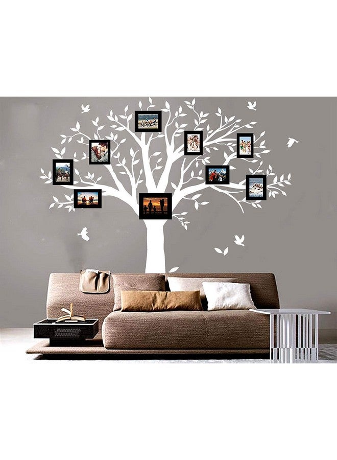 MAFENT Giant Family Tree Wall Decals Photo Tree Wall Decals with Birds Wall Stickers for Living Room Nursery Bedroom Decoration (White) - Image 2