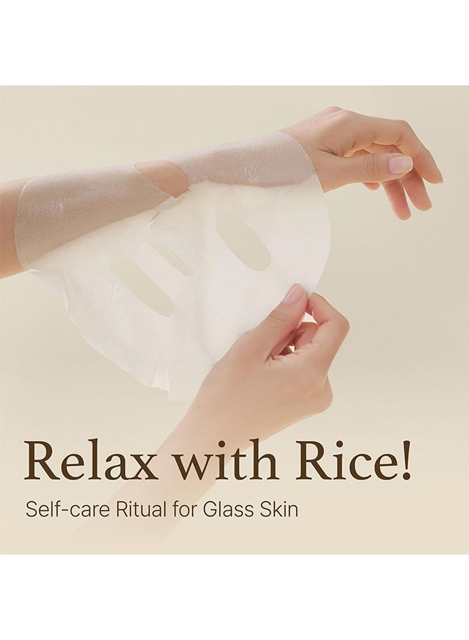 BIOAQUA 10Pcs Rice Raw Pulp Facial Mask, Korean Face Sheet Mask Skincare, Rice Mask, Deep Moisturize, Anti Aging, Wrinkle Hydrating, Firming Anti Aging Face Sheet Masks, Brightening Facial Mask For All Skin Types - Image 4