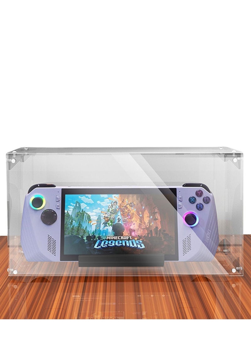 Captaintech Acrylic Gamepad Case for ASUS Rog Ally Handheld Console Clear Anti-dust Protective Display Box  - Image 1