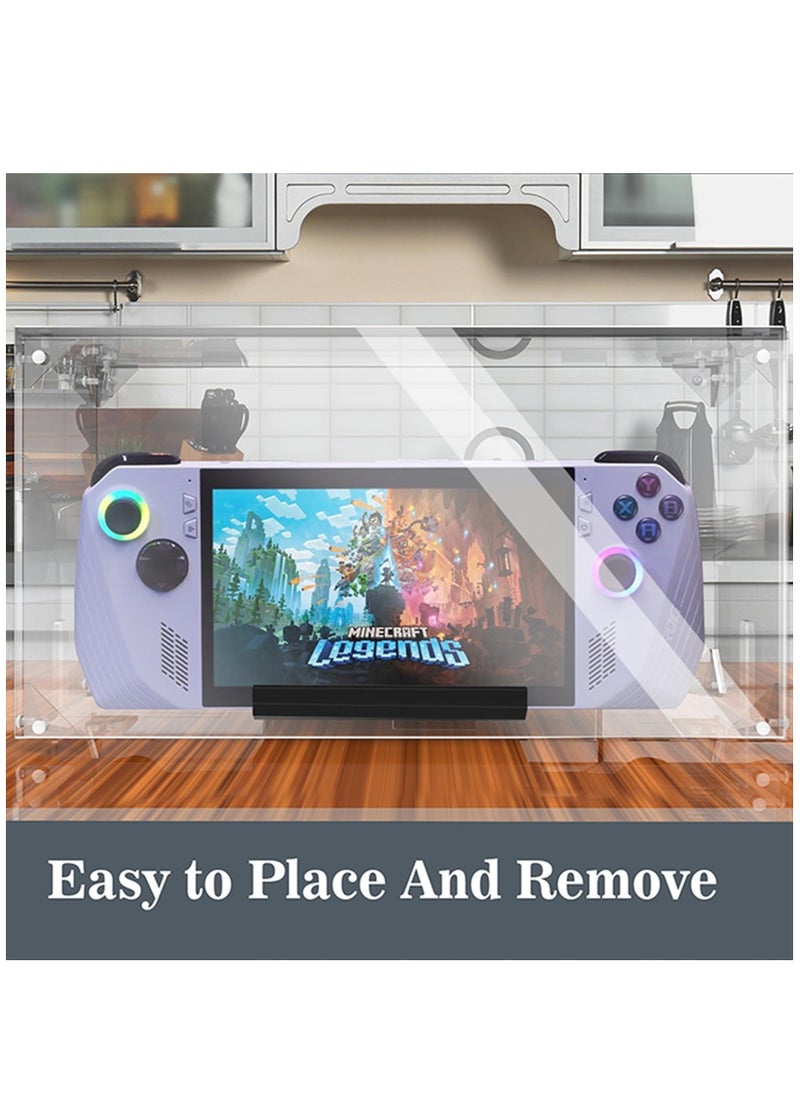 Captaintech Acrylic Gamepad Case for ASUS Rog Ally Handheld Console Clear Anti-dust Protective Display Box  - Image 3