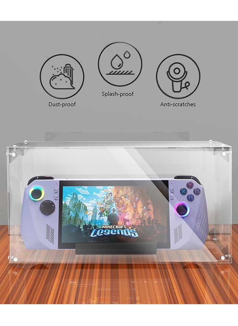 Captaintech Acrylic Gamepad Case for ASUS Rog Ally Handheld Console Clear Anti-dust Protective Display Box  - Image 2