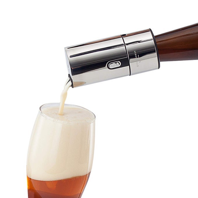BOTTLED BEER FOAM MAKER AWESOME COMPACT GIFT FOR BEER LOVERS BASIC BOTTLED BEER INTO A DELICIOUS FINE TASTY BEER WITH ULTRA FINE FOAM