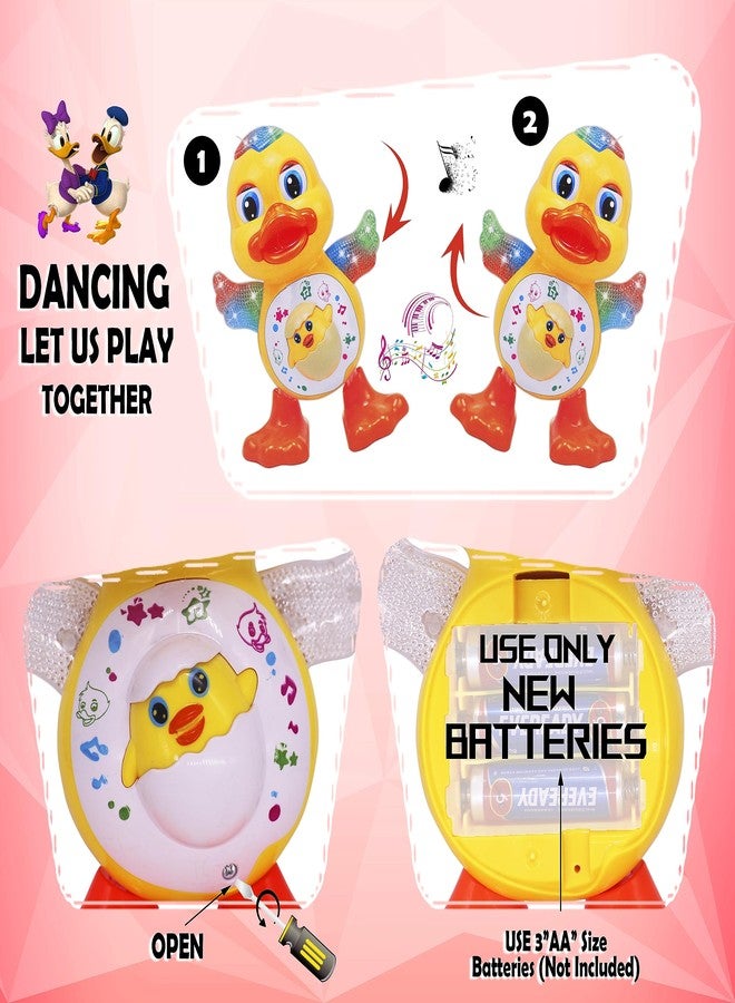 Aseenaa Dancing Duck Toy with Vibrant Light Effect & Musial Sound | Best Dancing Toy Gifts/Toddlers/Babies/Girls/Boys | Yellow Color | Pack of 1 - Image 2