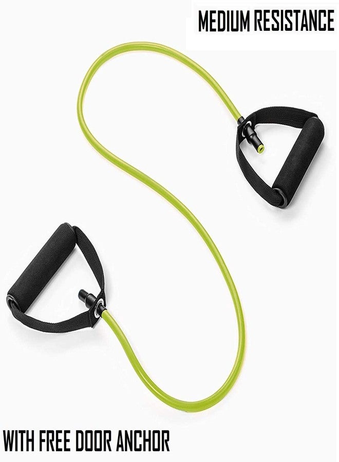 ALN® Resistance Tube Exercise Bands with Foam Handles for Stretching, Gym Workouts, Home Workout, Pilates Training for Men and Women (Multicolour) - Image 2