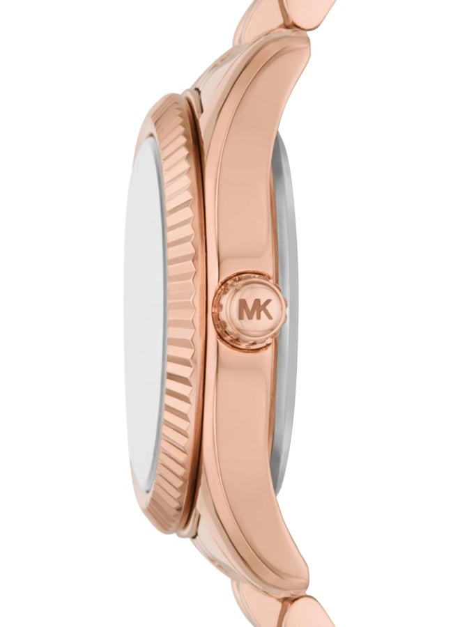 Michael Kors Girls Women's Lexington Rose Gold-Tone Stainless Steel Bracelet Watch MK4739 - Image 2